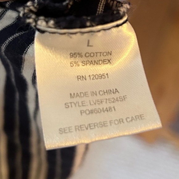 Olive & Oak Black & White Striped Maxi Dress – Nautical Vibes | Size Large - Picture 6 of 7